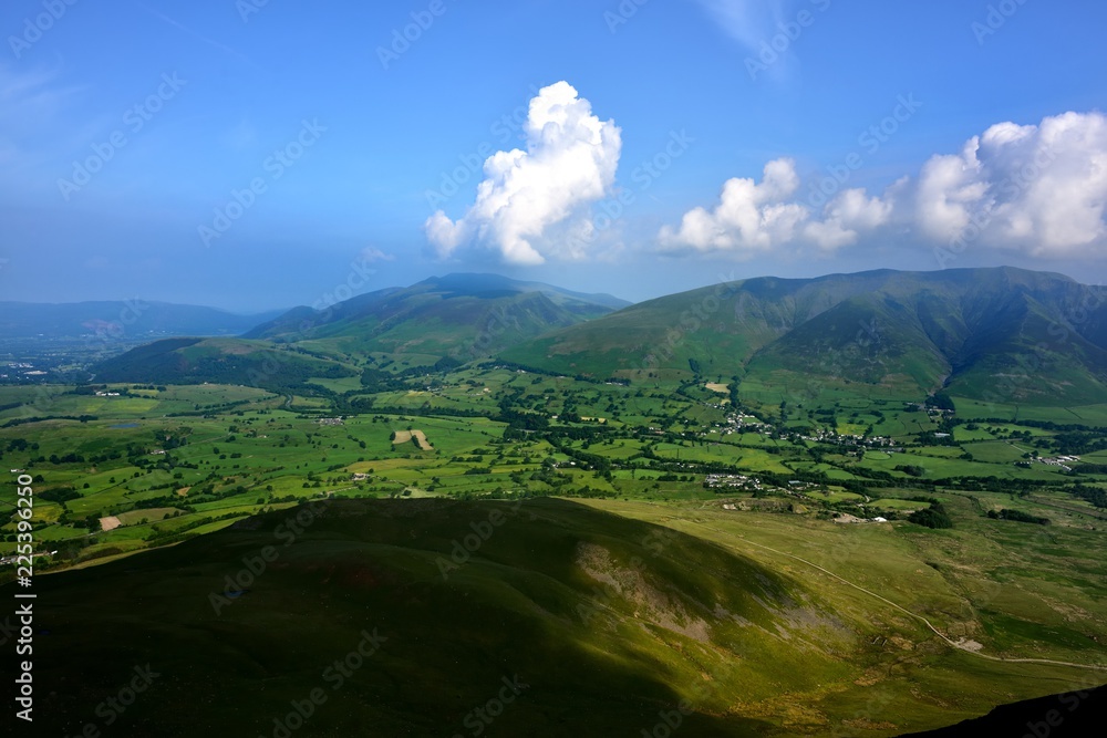Fototapeta premium The green fields of Threlkeld