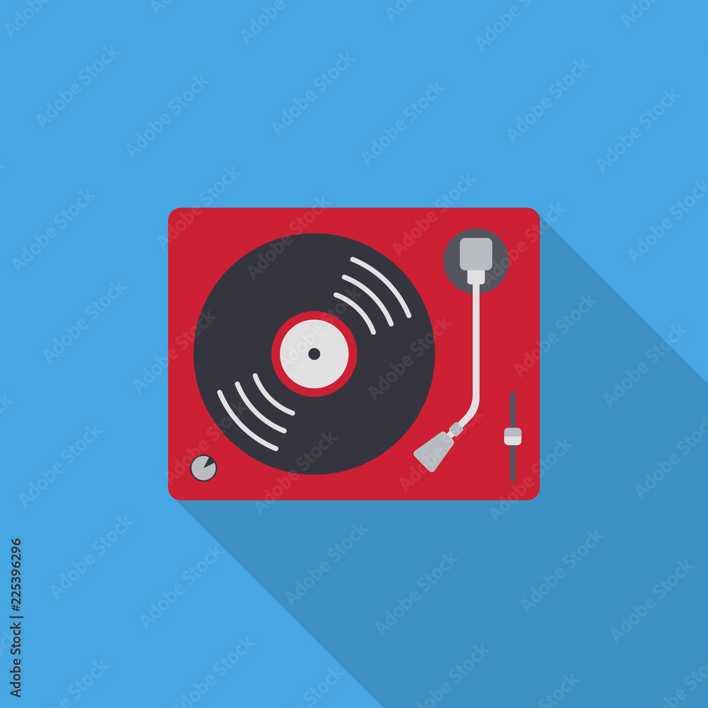 Deck Device Phonograph Player Record Blue and Red Download and Buy Now web  Widget Card Template 18007923 Vector Art at Vecteezy