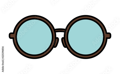 optical eyeglasses isolated icon