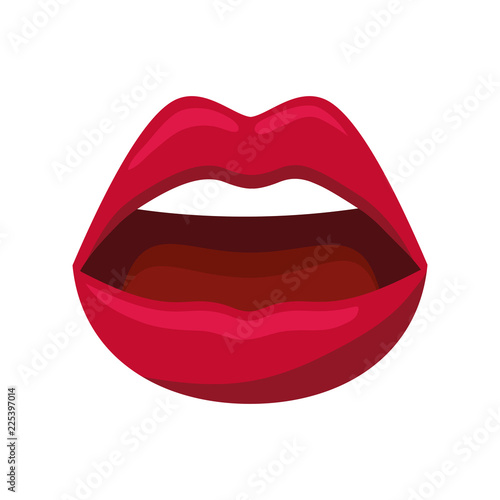 sensuality female lips icon