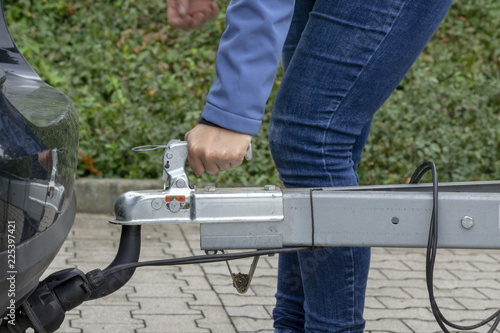 woman couple a trailer (i.s., 