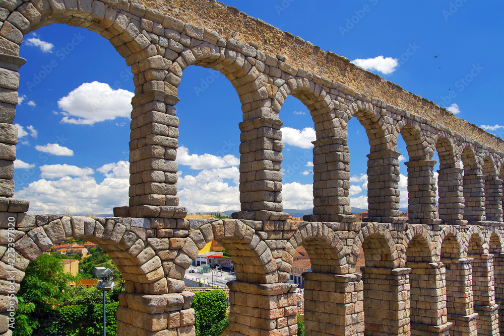 Architecture of Segovia medieval city, Spain, Europe Architecture of Segovia medieval city, Spain, Europe