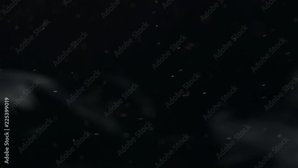 Flying burning ash over the fire on a black background Flying burning ash over the fire on a black background