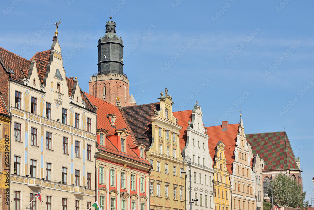 Fototapeta premium Rynek we Wrocławiu, Polska
