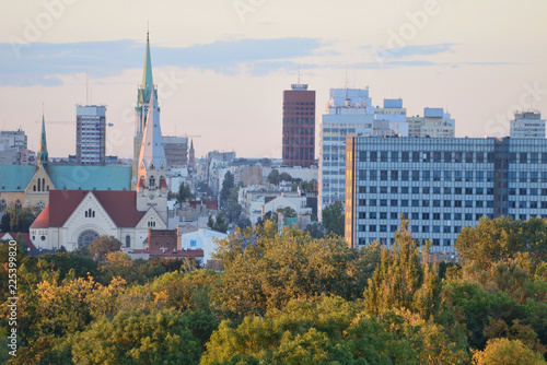 Łódź- widok na miasto.