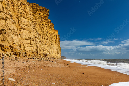 West Bay beach Dorset England