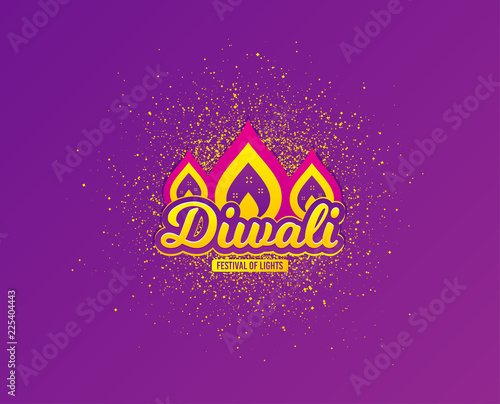 Diwali festival greeting card. Hindu festive modern background. Indian rangoli concept. Deepavali or diwali festival of lights. Happy Indian holiday. Vector