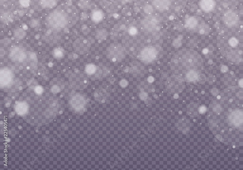 Falling snow effect.