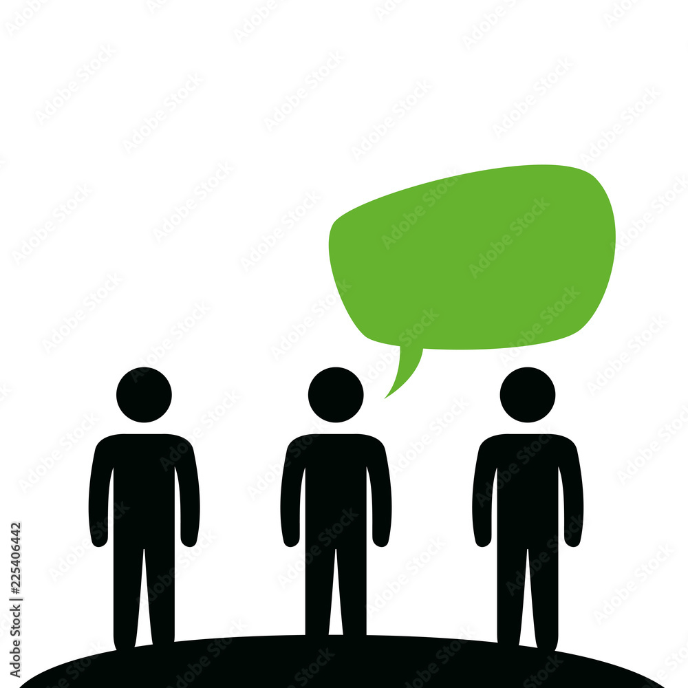 group of people with speech bubbles group of people with speech bubbles