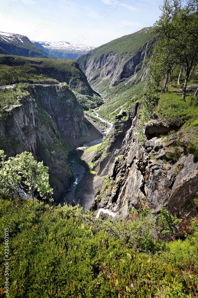 Norway valley - beautiful natural Scandinavian landscape