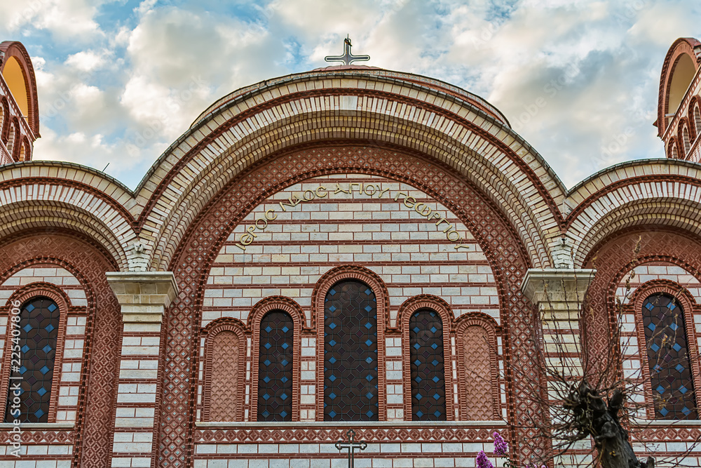 Asprovalta, Greece - August 10, 2018: Orthodox Church in Asprovalta, Greece