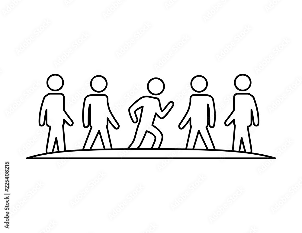 group of people teamwork silhouette group of people teamwork silhouette