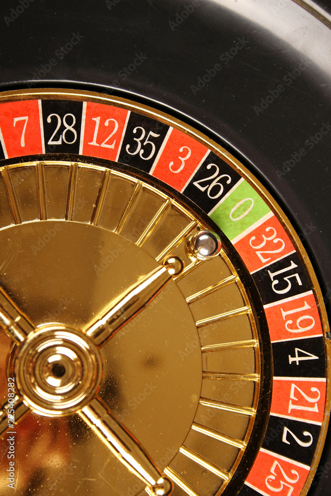 Close up of casino roulette Cales. Background Close up of casino roulette Cales. Background