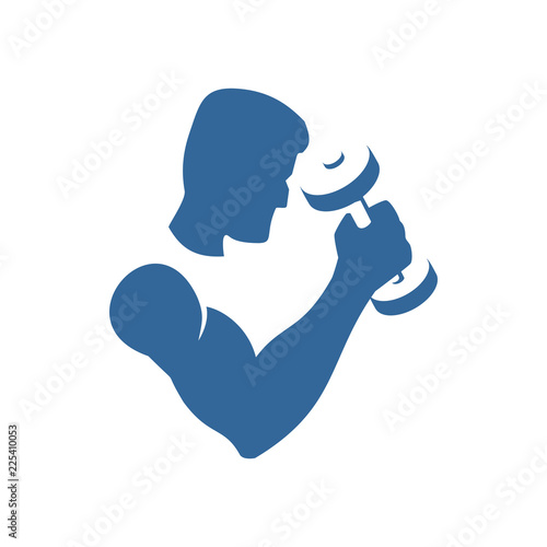 dumbbell exercises workout vector