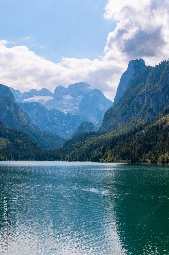 Hoher Dachsteingletscher mit Gosausee Hoher Dachsteingletscher mit Gosausee