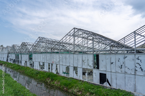 Greenhouse in rural setting