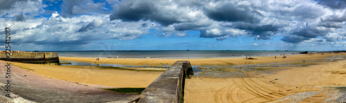 Konstfotografi World War II sites in Normandy, France: Arromanches beach