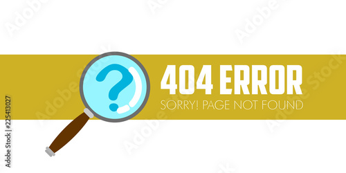 404 error website not found graphic design. Vector illustration