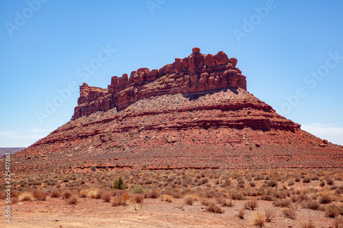 Schilderij op canvas Iconic Southwest US desert brown sandstone monument in the former Bears Ear Nati