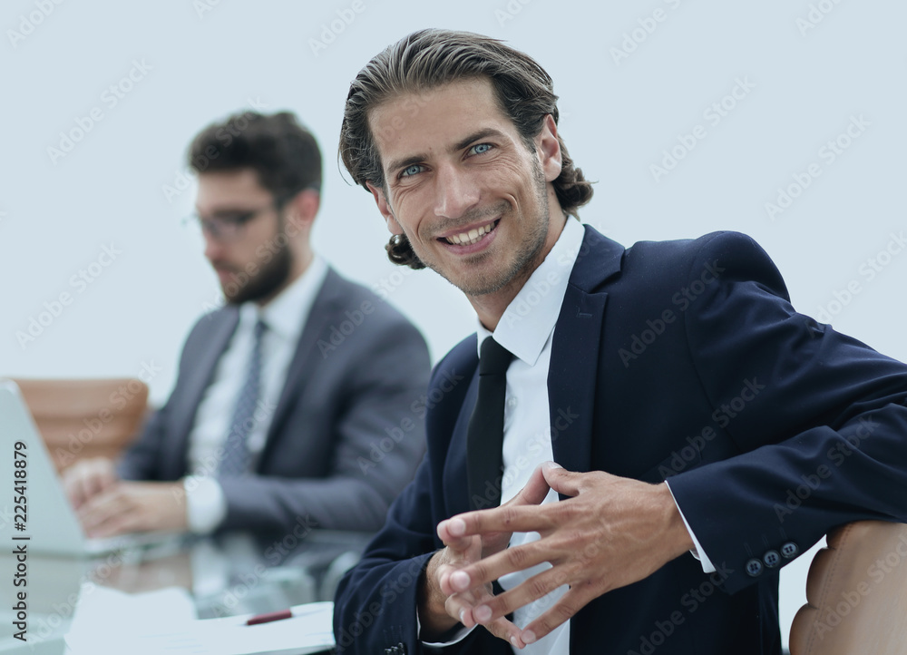 businessman sitting at a work meeting businessman sitting at a work meeting
