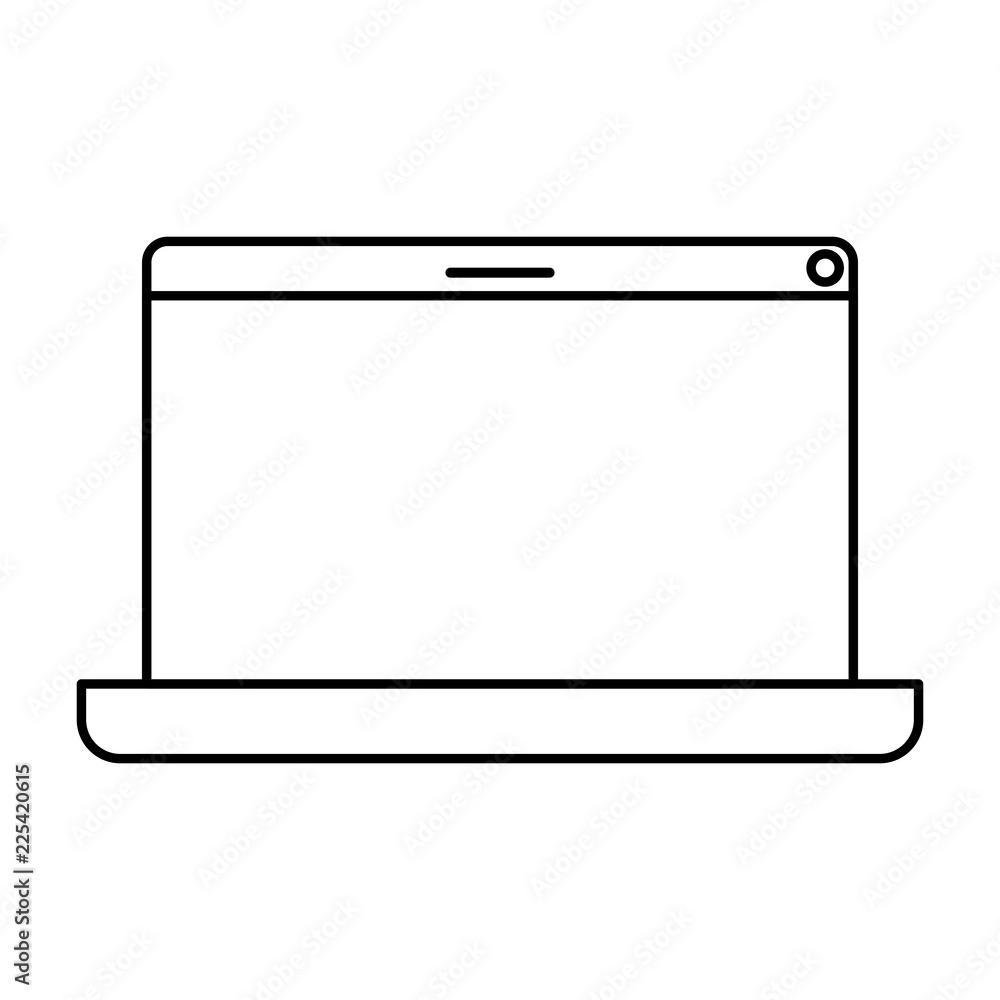 laptop screen isolated icon laptop screen isolated icon