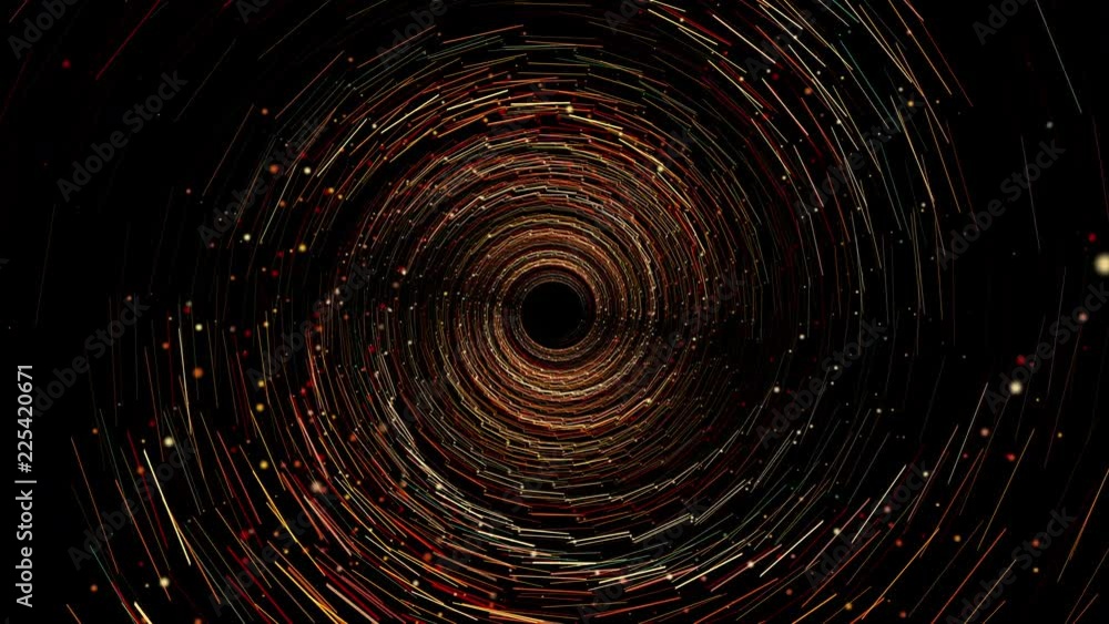 Seamless chaotic sparkling tunnel pattern on black background Seamless chaotic sparkling tunnel pattern on black background