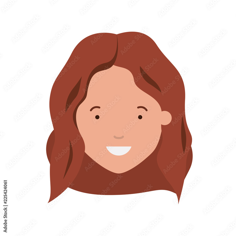 head of woman avatar character