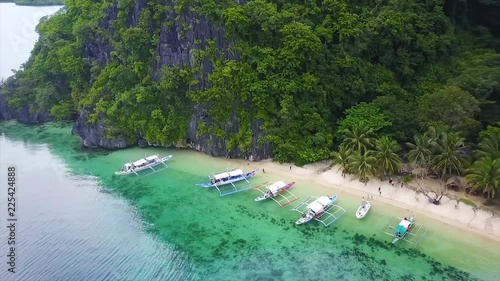 Drone shoots in El Nido, Palawan Philippines photo