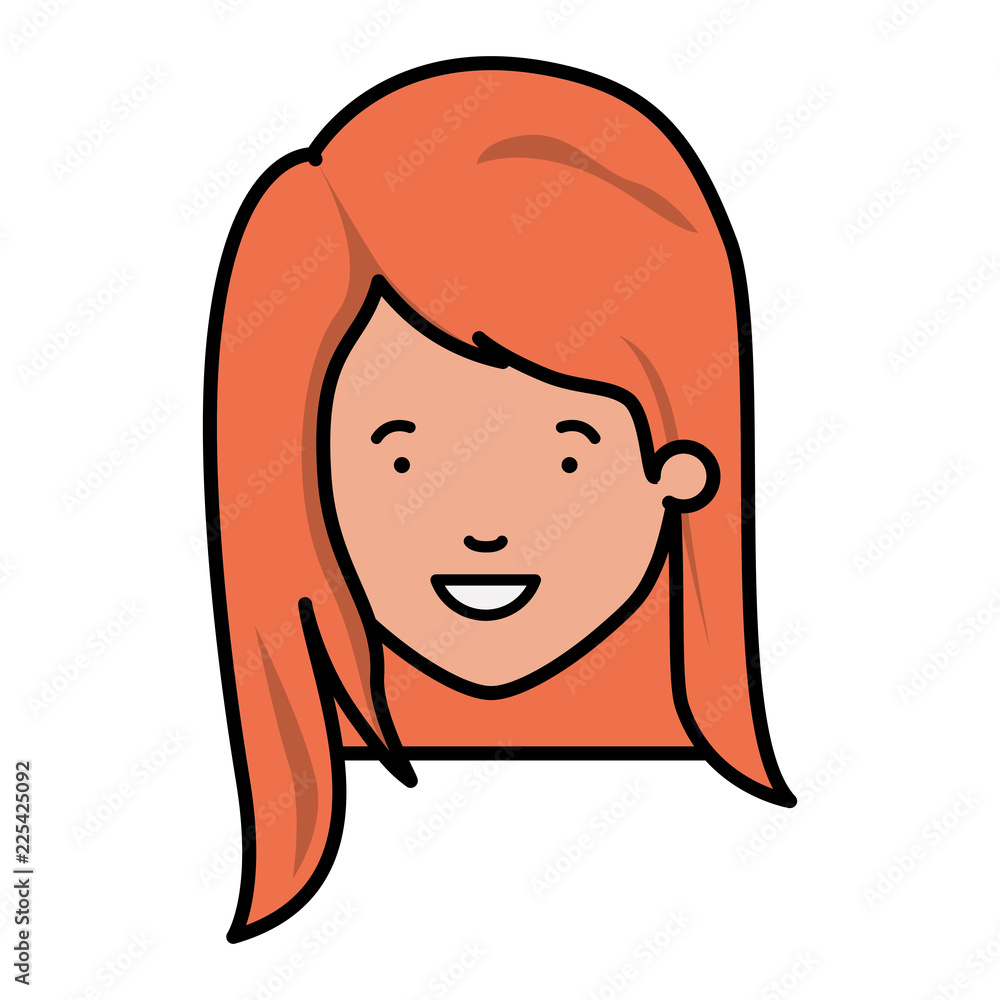 head of woman avatar character head of woman avatar character
