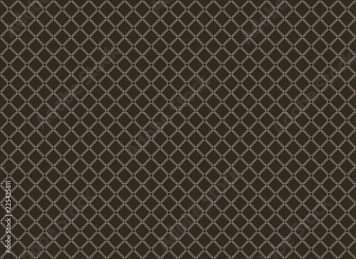 Small grid pattern on brown backgound. Vector illustration.