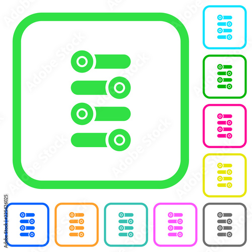 Fine tune vivid colored flat icons