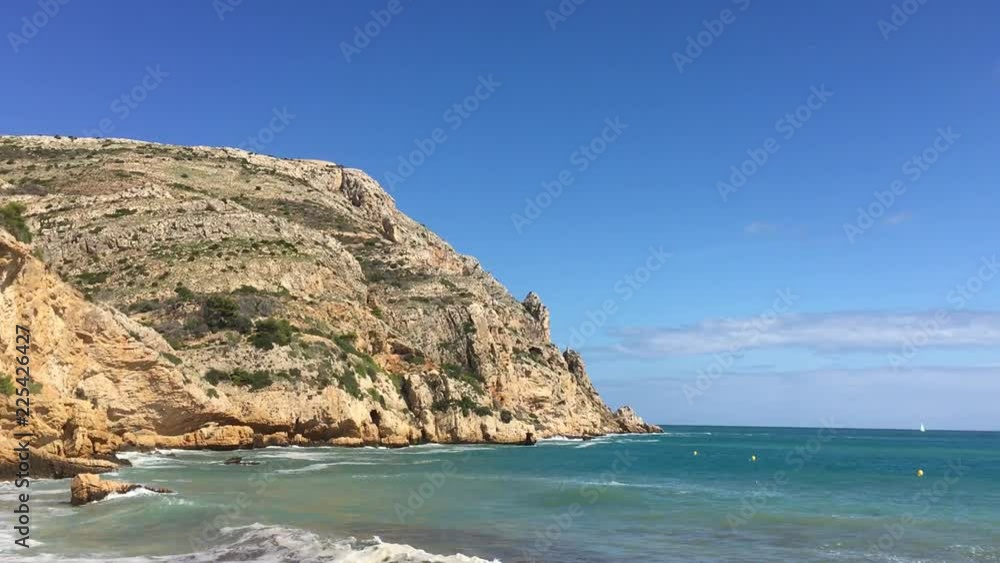Mountains and sea at Cabo de San Antonio, near Javea, Spain Mountains and sea at Cabo de San Antonio, near Javea, Spain