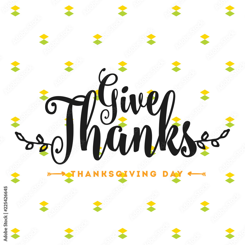 Happy Thanksgiving day typography. Happy Thanksgiving day typography.
