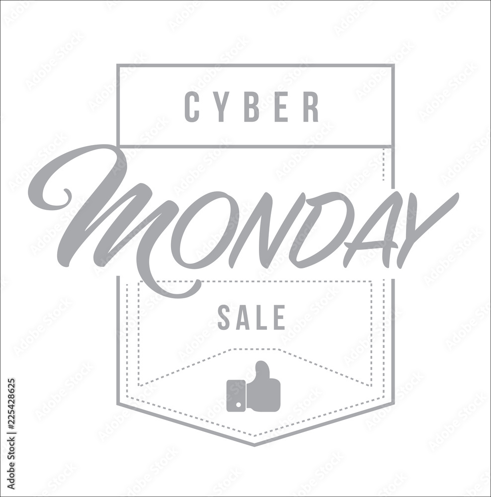 Cyber Monday Sale modern stamp message design Cyber Monday Sale modern stamp message design