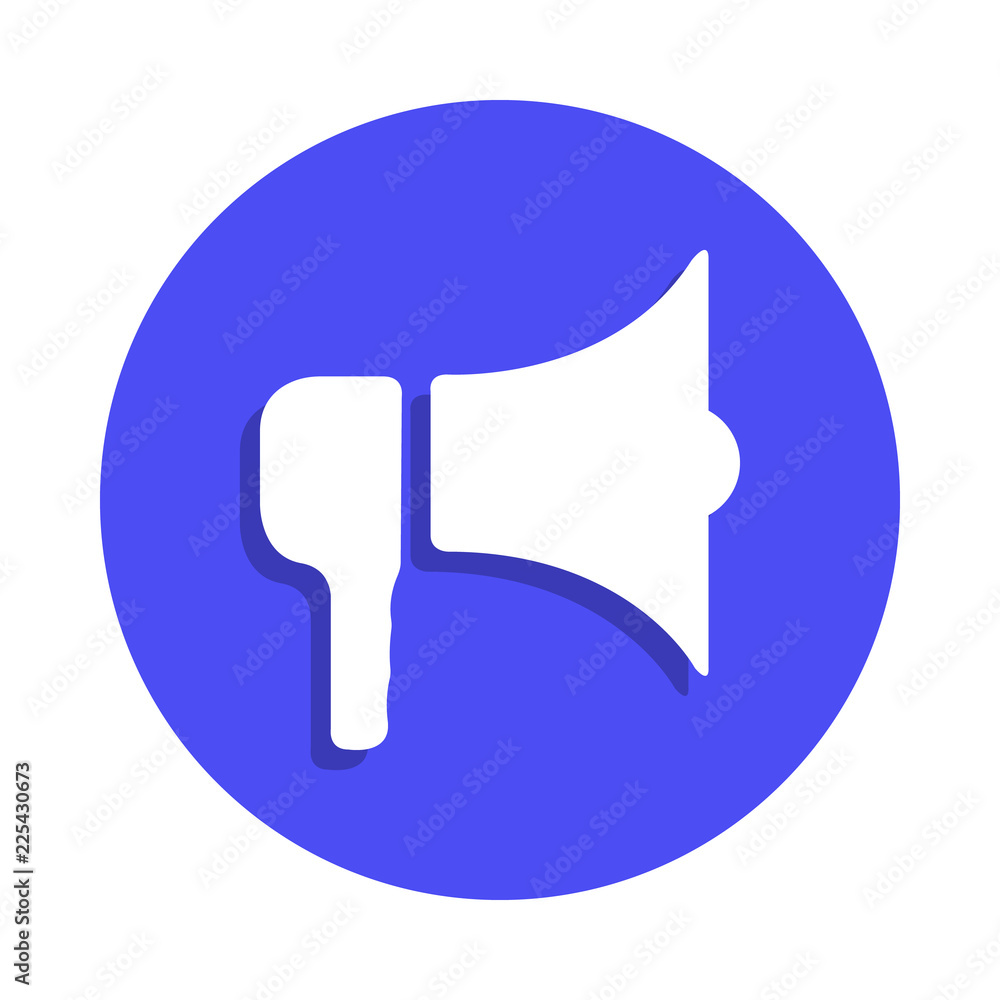 loudspeaker icon in badge style. One of fire guard collection icon can be used for UI, UX loudspeaker icon in badge style. One of fire guard collection icon can be used for UI, UX