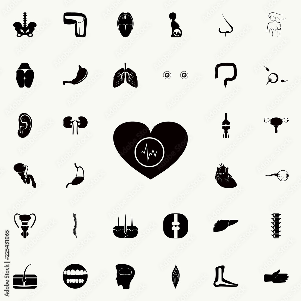palpitation icon. Human parts icons universal set for web and mobile palpitation icon. Human parts icons universal set for web and mobile