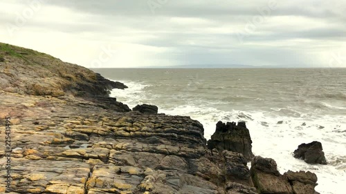 Stormy Weather on a Welsh Rocky Point photo