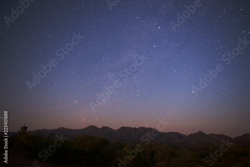 Starry sky over Flinders Ranges