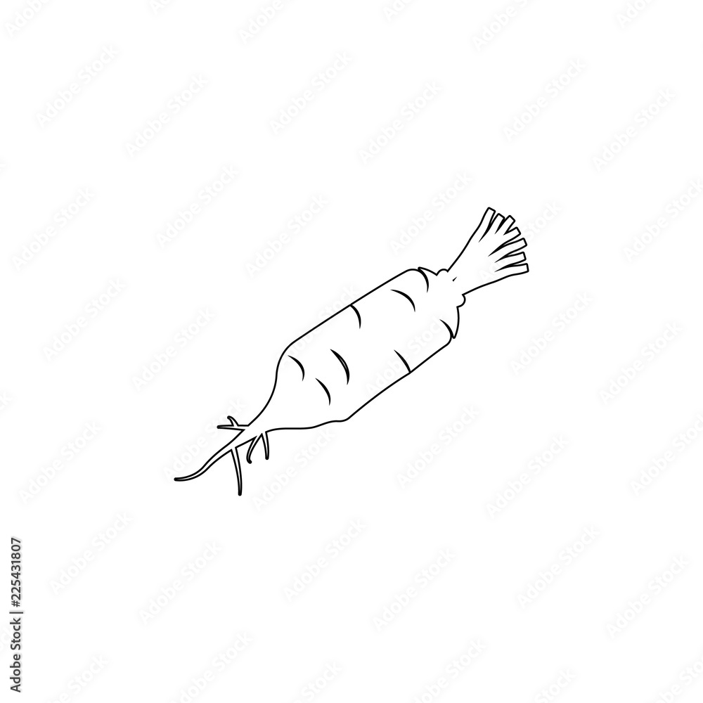 turnip icon in outline style. One of roots collection icon can be used for UI, UX turnip icon in outline style. One of roots collection icon can be used for UI, UX