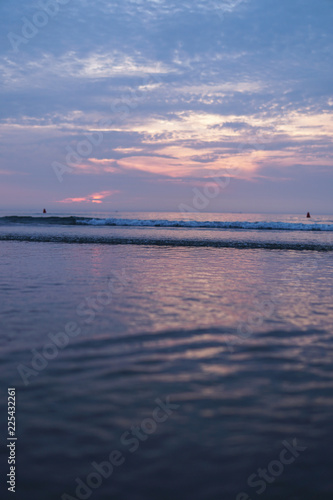 An evening beach