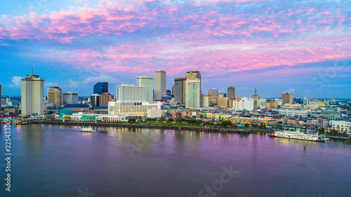 Downtown New Orleans, Louisiana, USA Skyline Aerial