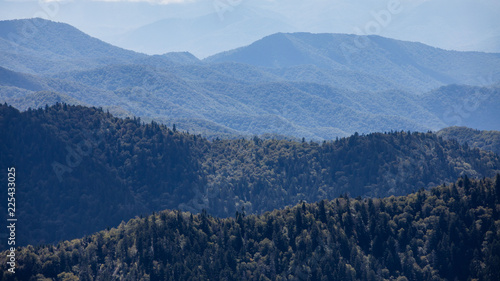 Scenics in the Great Smoky Mountains from Alum Cave trail to Mount Le Conte