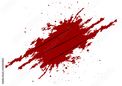 abstract vector splatter red color with craw background. illustration vector design