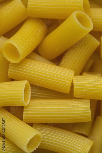 Rigatoni pasta close up