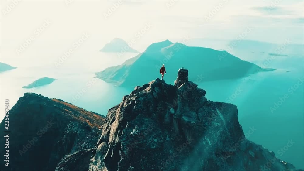 In northern Norway, there rises a mountain out from the ocean. Reaching the top is a feat saved for the most experienced mountaineers.