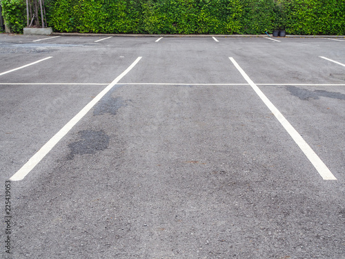 Empty space on parking lot