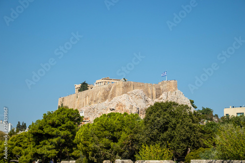 Parthenon seen from Temple of Zeus, Athens, Greece