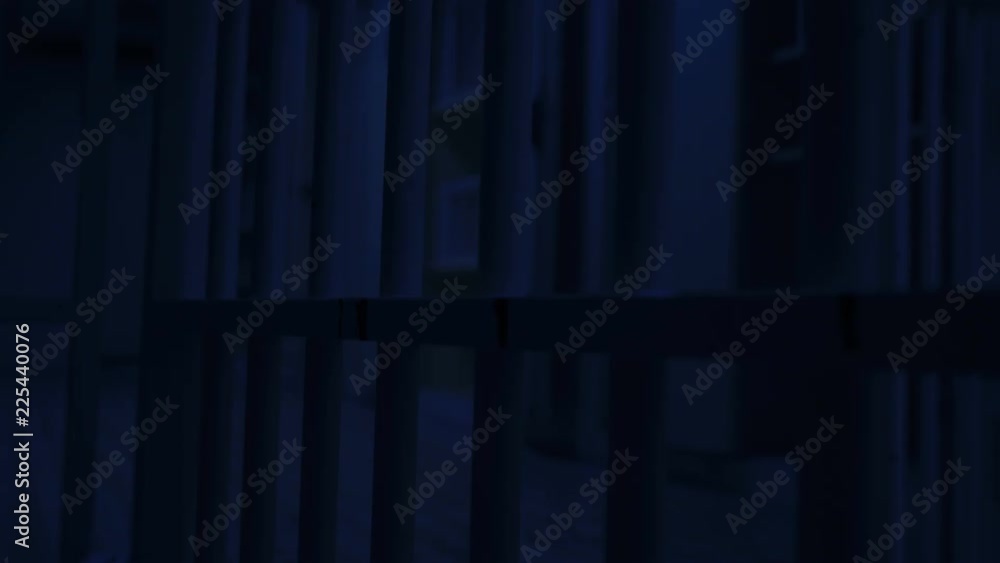 prison, prison cell bars and prison door, escape from prison, bank vault
