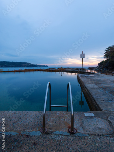 Photography A ladder into an empty Malabar rock pool in the morning