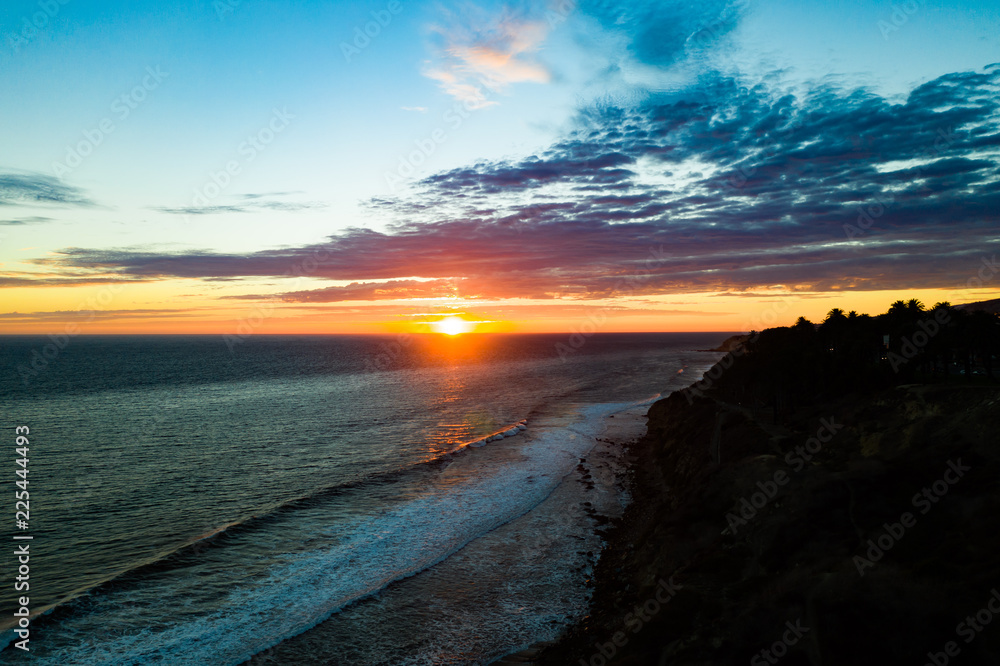 Obraz premium San Pedro sunset Southern California Coastal town
